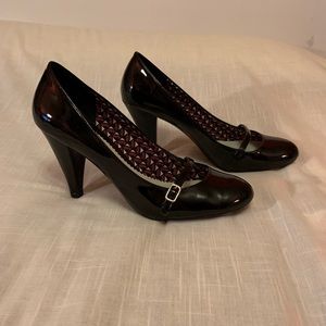 Fioni Patent Leather Heels Black